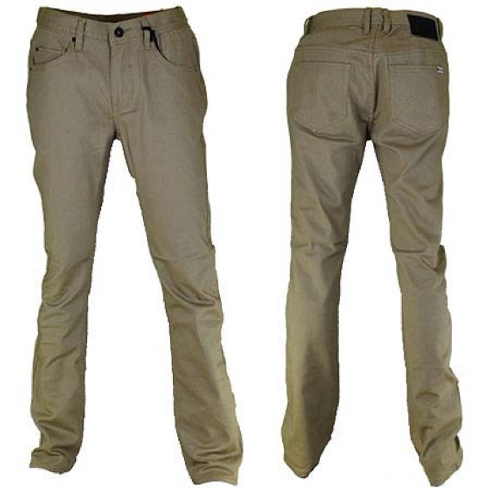 Marc Johnson Matix pants. Slim fit stretch material. Beige.